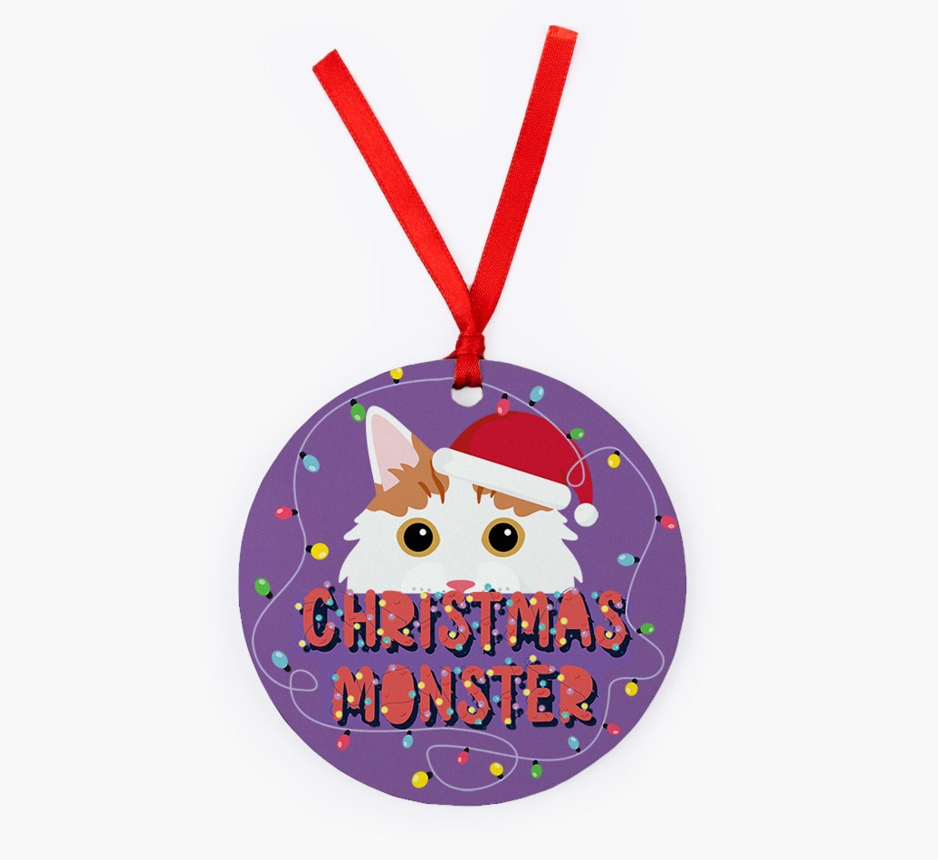 Christmas Monster: Personalized {breedCommonName} Christmas Decoration