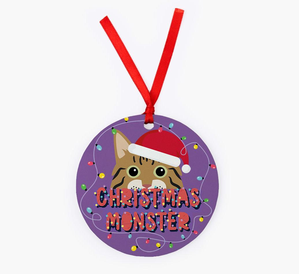 Christmas Monster: Personalised {breedCommonName} Christmas Decoration