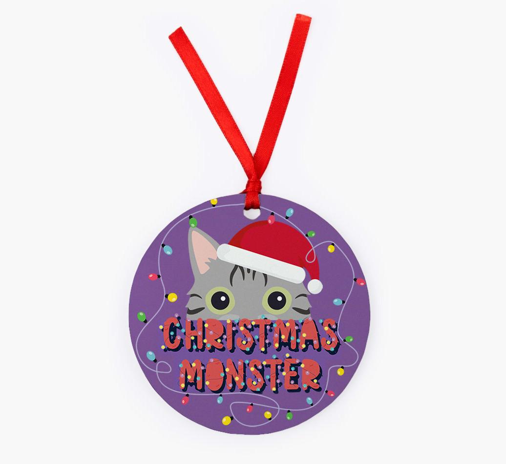 Christmas Monster: Personalised {breedCommonName} Christmas Decoration
