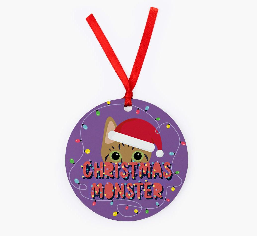 Christmas Monster: Personalised {breedCommonName} Christmas Decoration