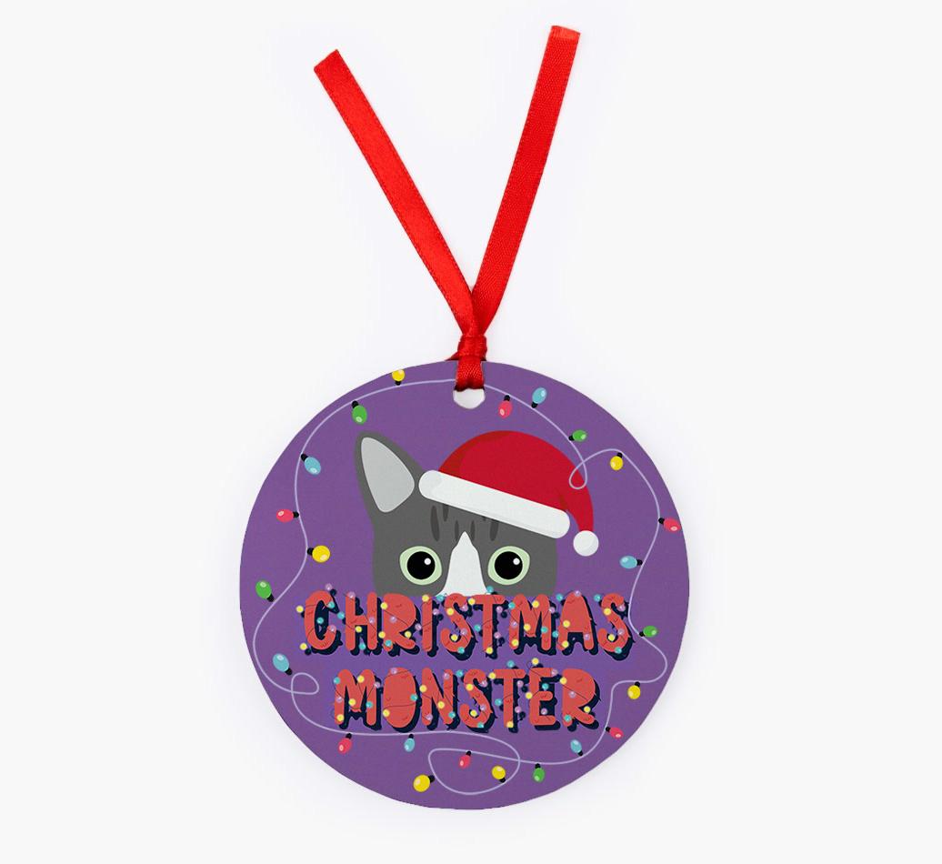 Christmas Monster: Personalised {breedCommonName} Christmas Decoration