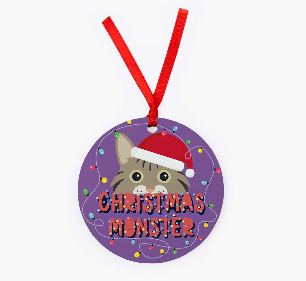 Christmas Monster: Personalised {breedCommonName} Christmas Decoration