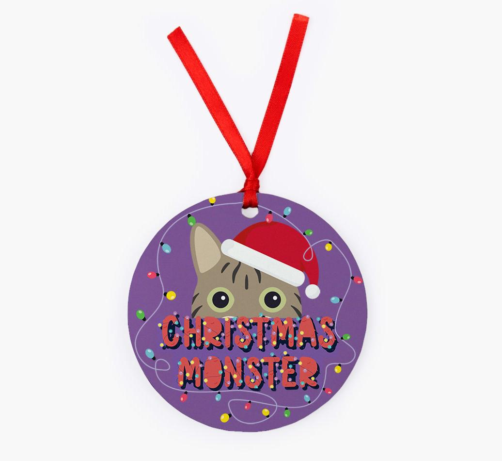 Christmas Monster: Personalised {breedCommonName} Christmas Decoration