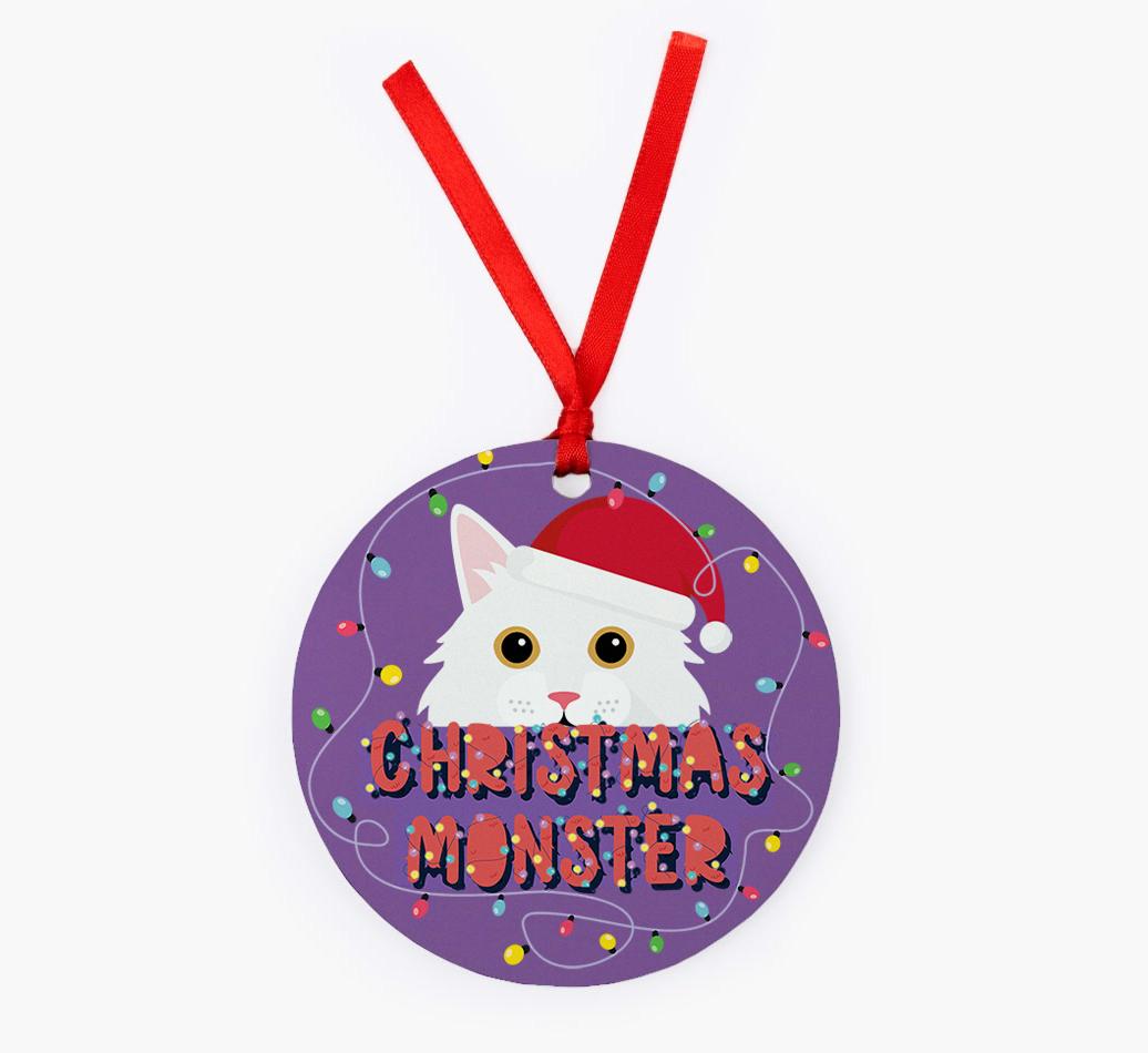Christmas Monster: Personalised {breedCommonName} Christmas Decoration