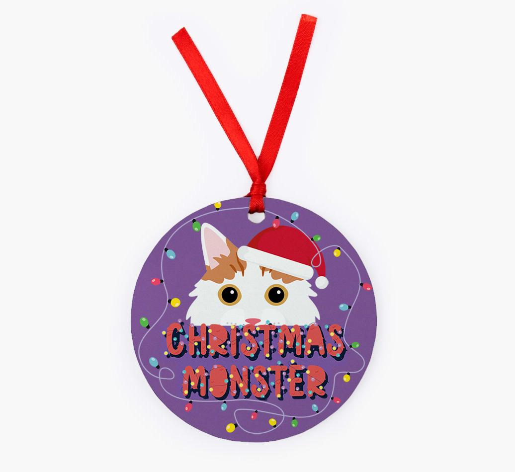 Christmas Monster: Personalised {breedCommonName} Christmas Decoration