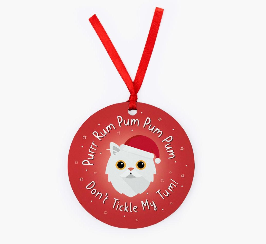 Purrr Rum Pum Pum Pum: Personalised {breedCommonName} Christmas Decoration