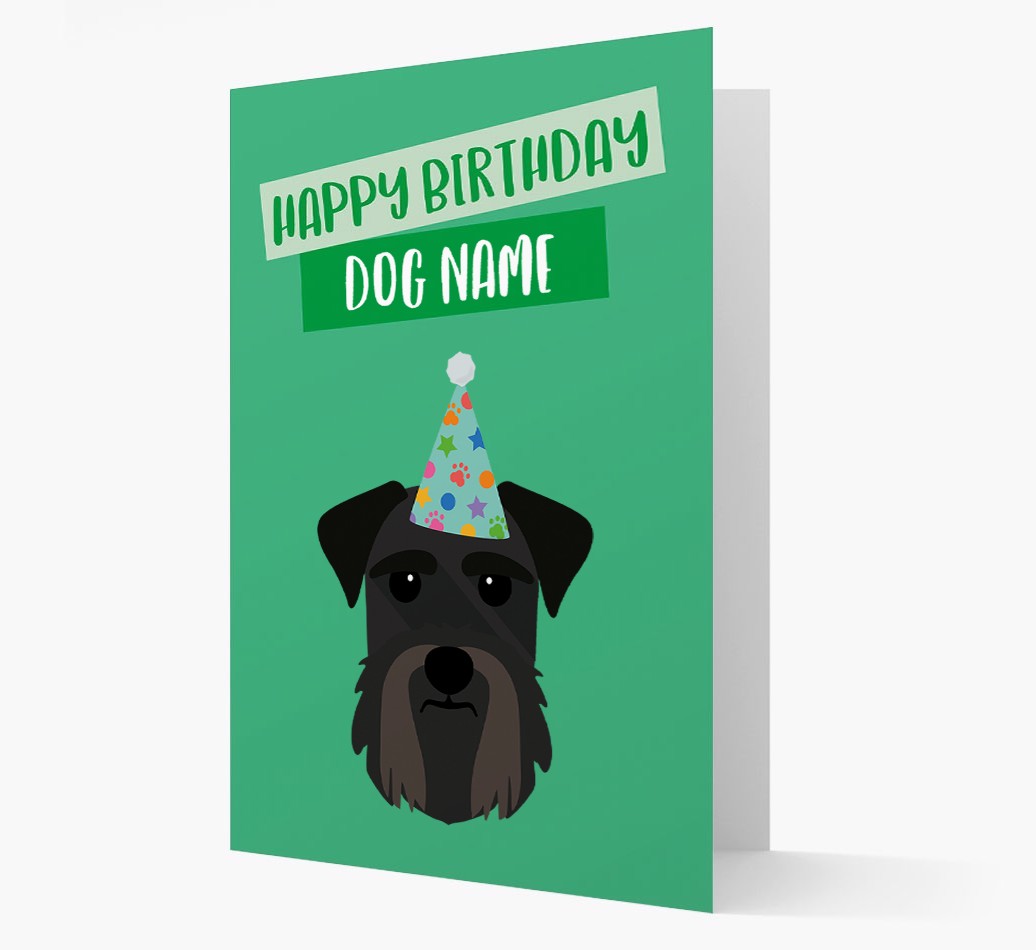 Personalised 'Happy Birthday {dogsName}' Card with {breedCommonName} Icon
