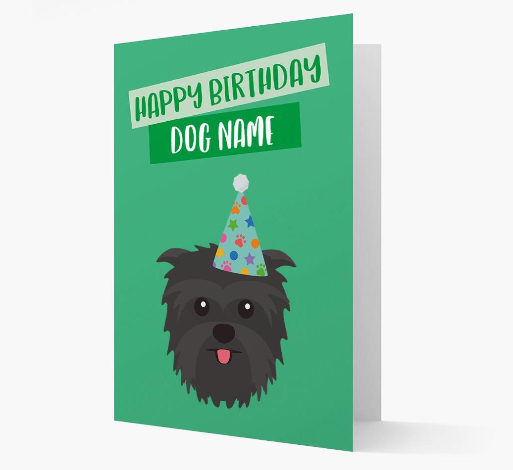 Personalized 'Happy Birthday {dogsName}' Card with {breedCommonName} Icon