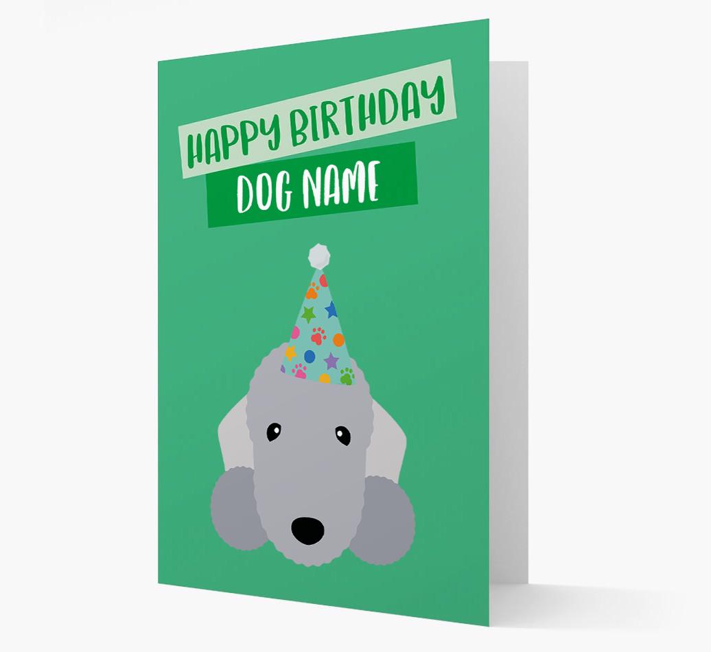 Personalized 'Happy Birthday {dogsName}' Card with {breedCommonName} Icon