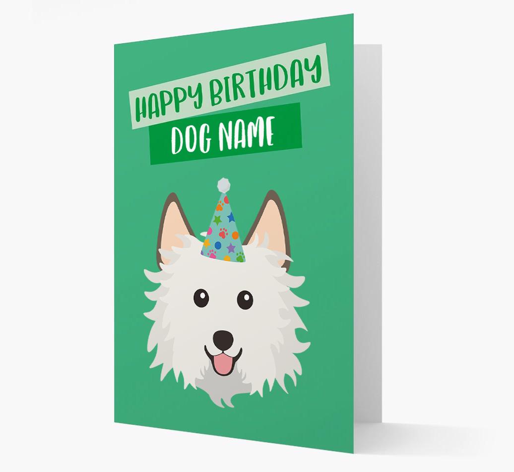 Personalized 'Happy Birthday {dogsName}' Card with {breedCommonName} Icon