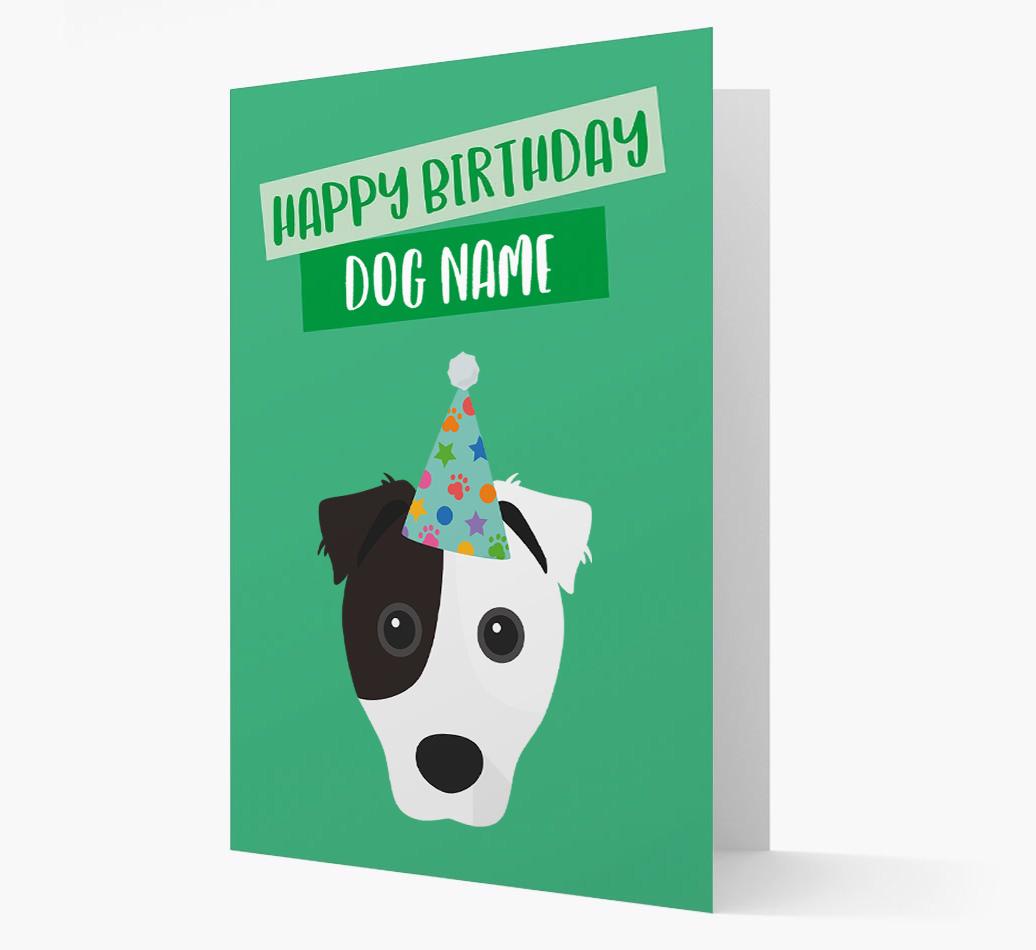 Personalized 'Happy Birthday {dogsName}' Card with {breedCommonName} Icon