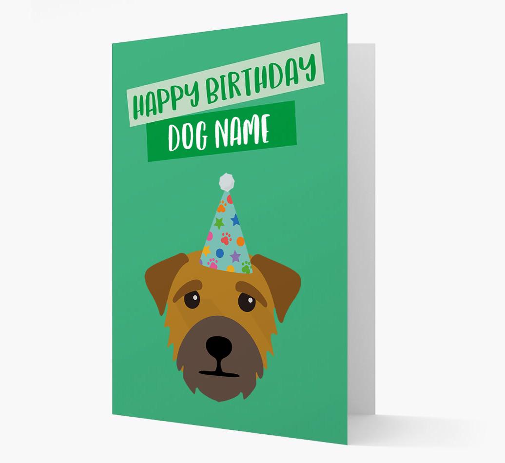 Personalized 'Happy Birthday {dogsName}' Card with {breedCommonName} Icon