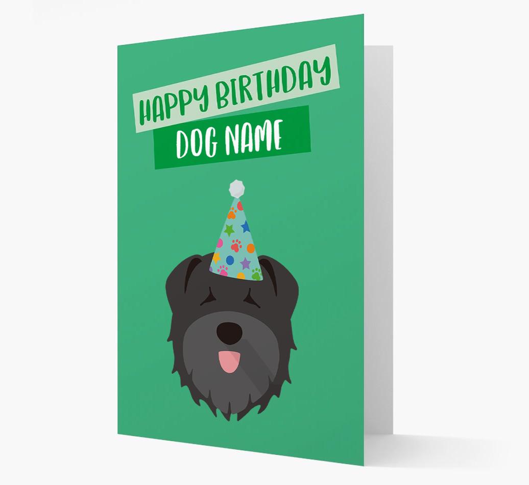 Personalized 'Happy Birthday {dogsName}' Card with {breedCommonName} Icon