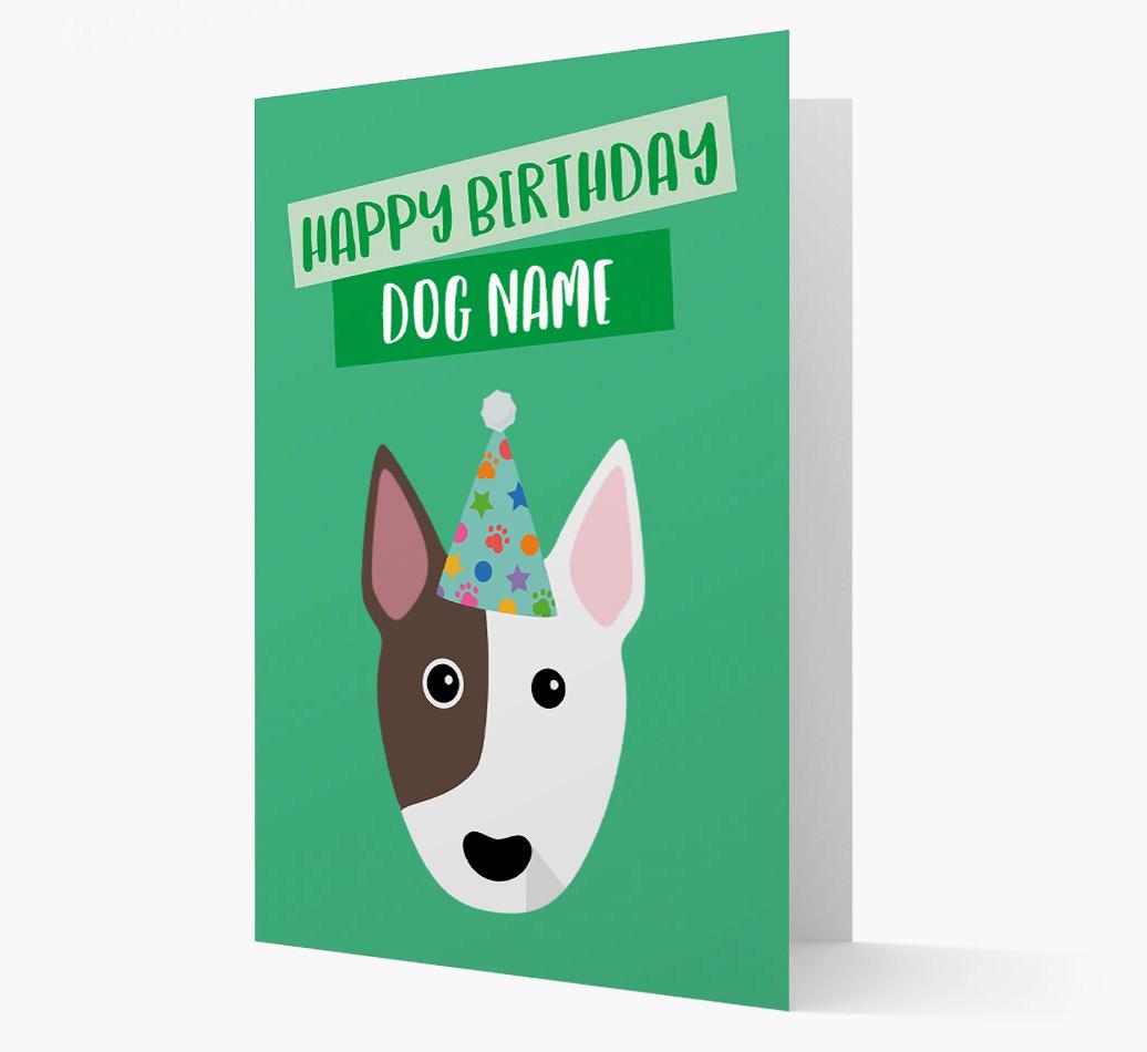 Personalized 'Happy Birthday {dogsName}' Card with {breedCommonName} Icon