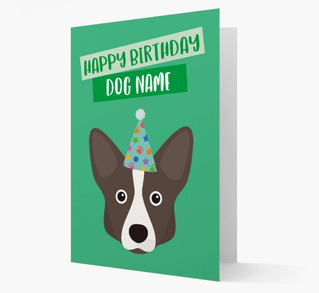 Personalized 'Happy Birthday {dogsName}' Card with {breedCommonName} Icon