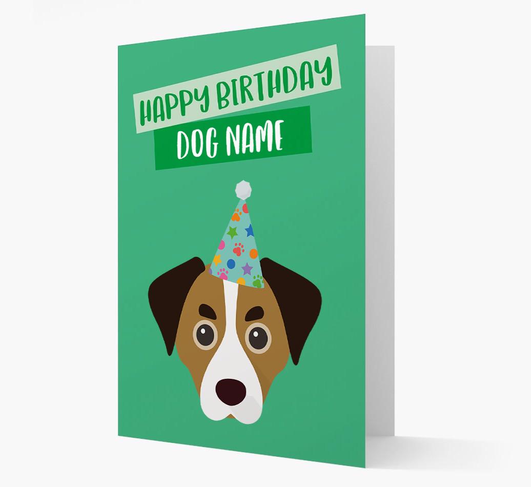 Personalized 'Happy Birthday {dogsName}' Card with {breedCommonName} Icon