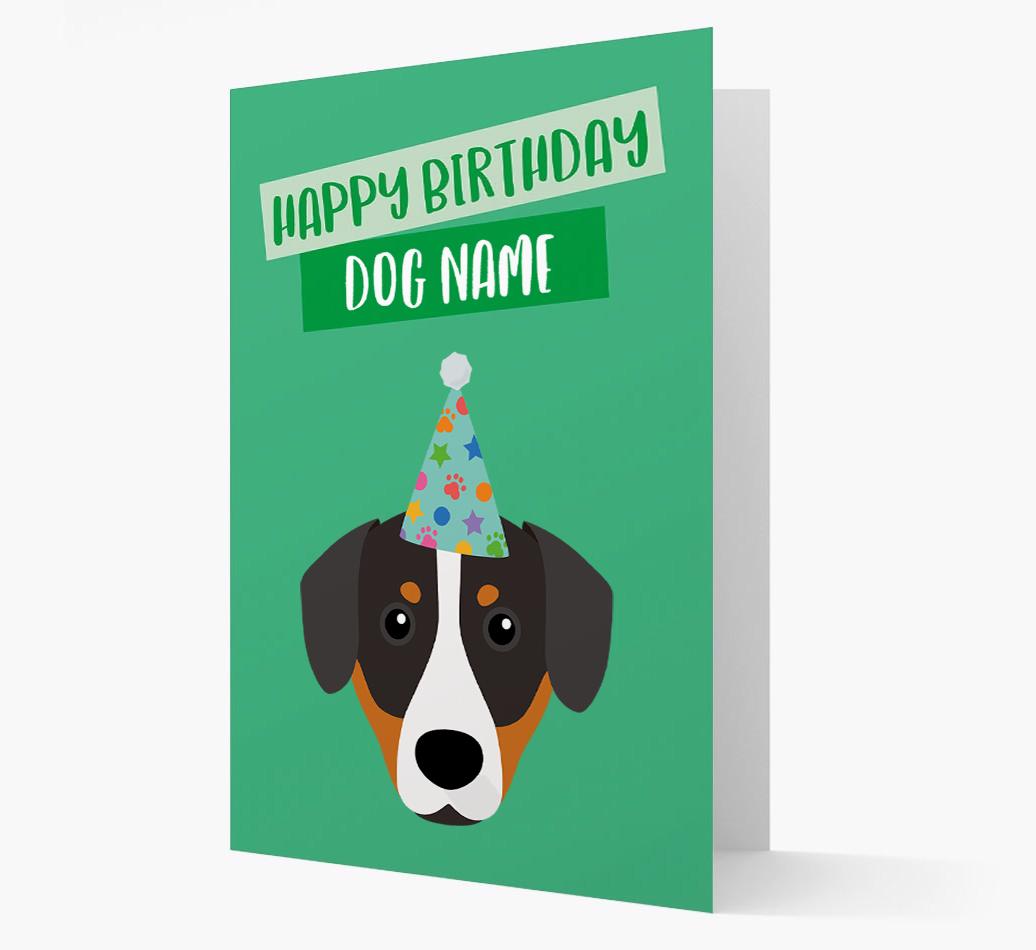 Personalized 'Happy Birthday {dogsName}' Card with {breedCommonName} Icon