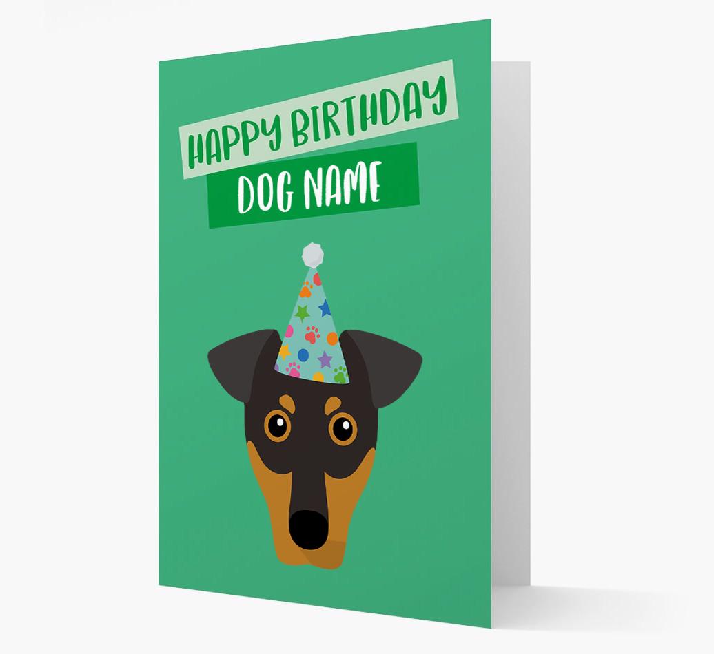 Personalized 'Happy Birthday {dogsName}' Card with {breedCommonName} Icon