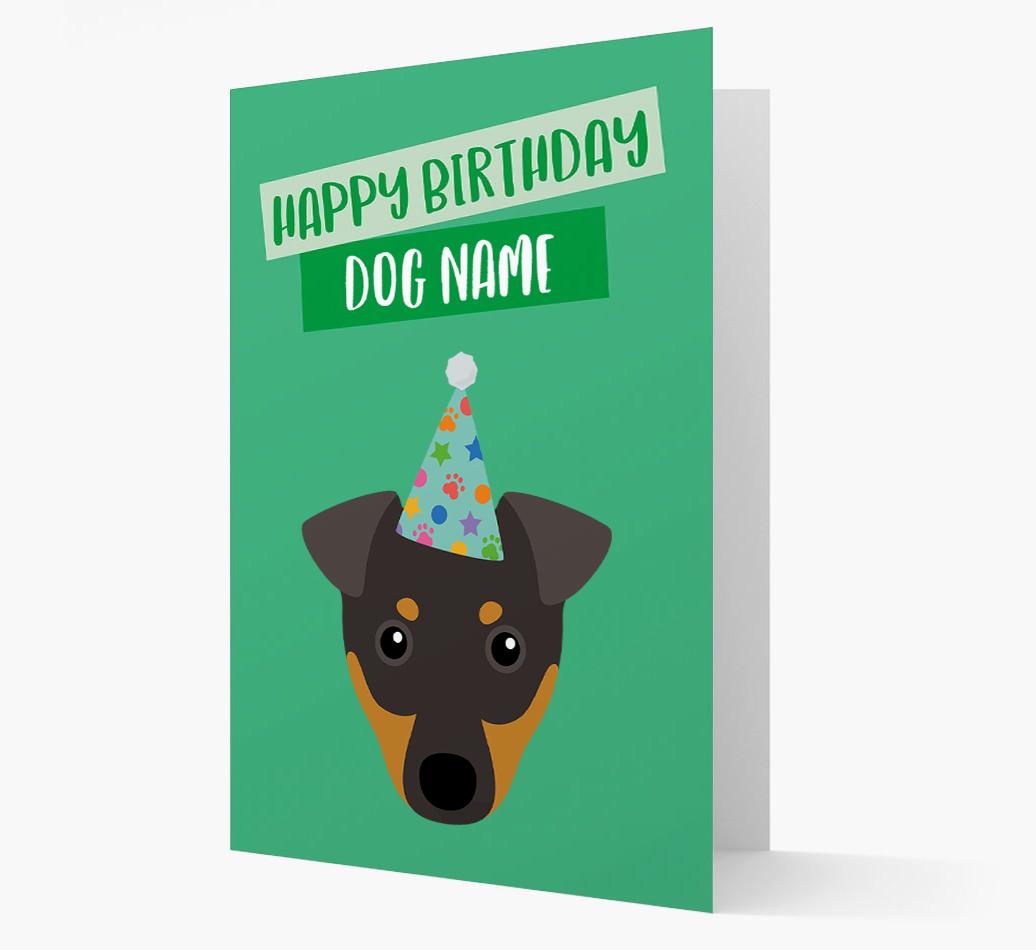 Personalized 'Happy Birthday {dogsName}' Card with {breedCommonName} Icon