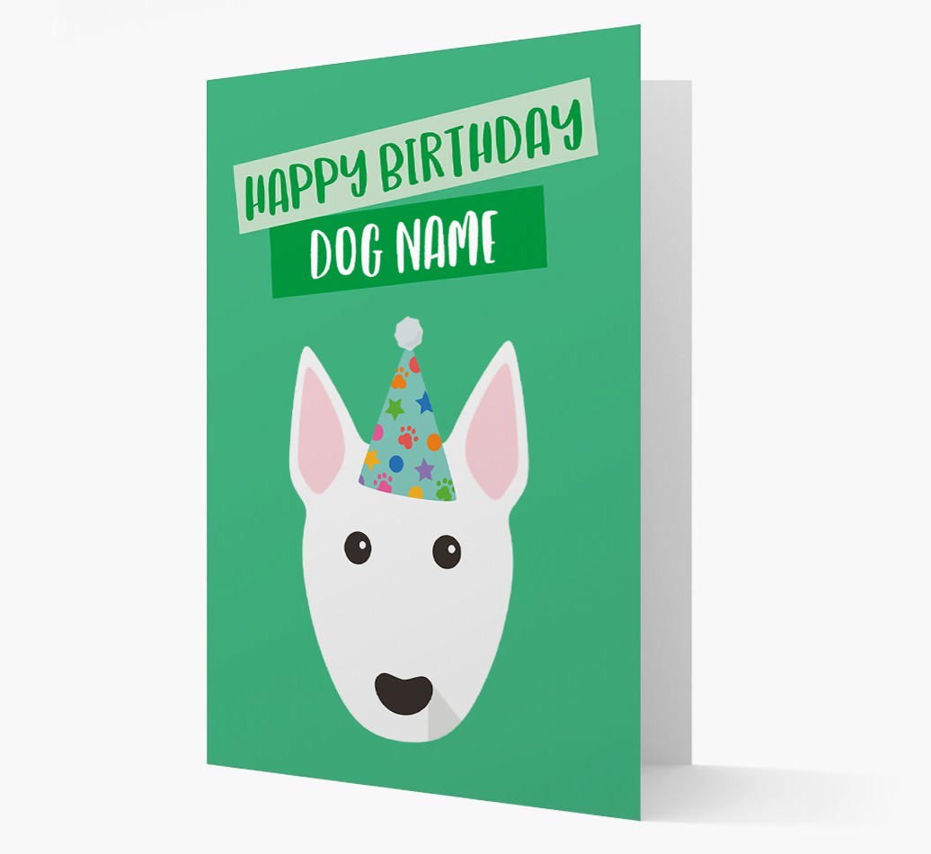 Personalized 'Happy Birthday {dogsName}' Card with {breedCommonName} Icon