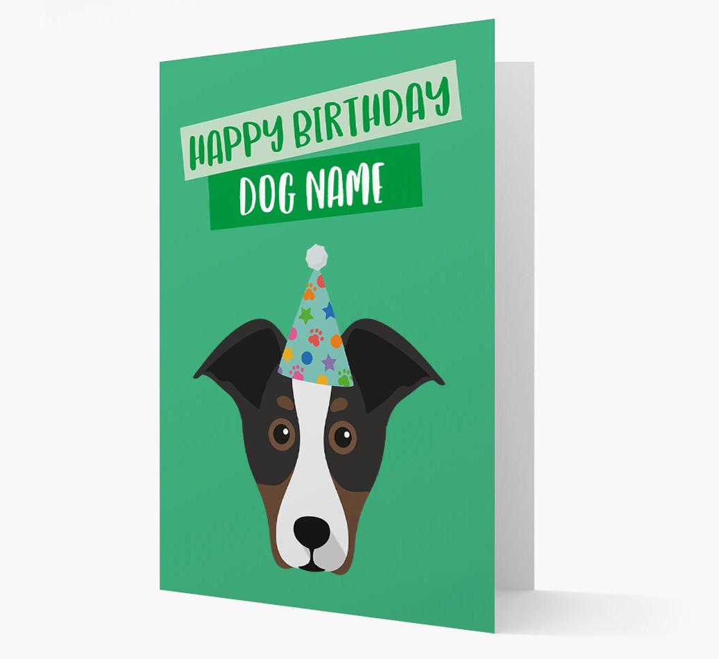 Personalized 'Happy Birthday {dogsName}' Card with {breedCommonName} Icon