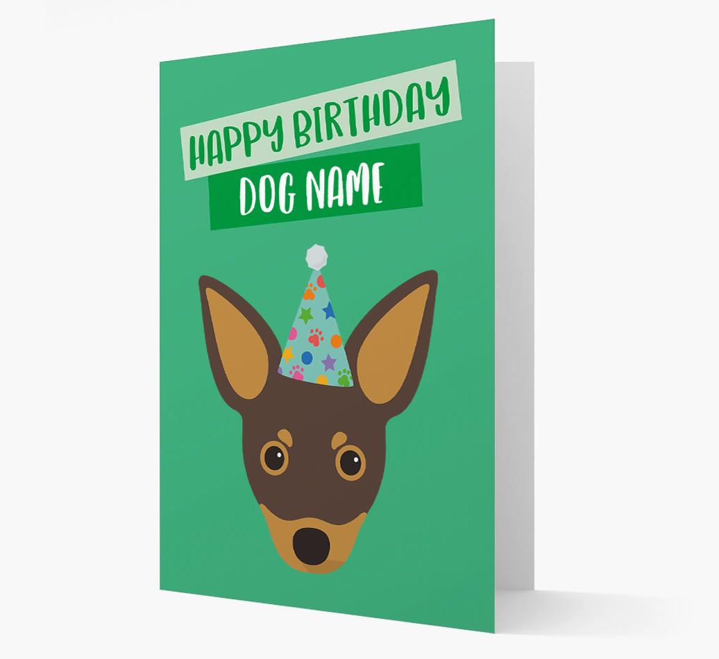 Personalized 'Happy Birthday {dogsName}' Card with {breedCommonName} Icon