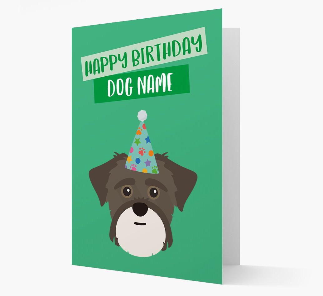 Personalized 'Happy Birthday {dogsName}' Card with {breedCommonName} Icon