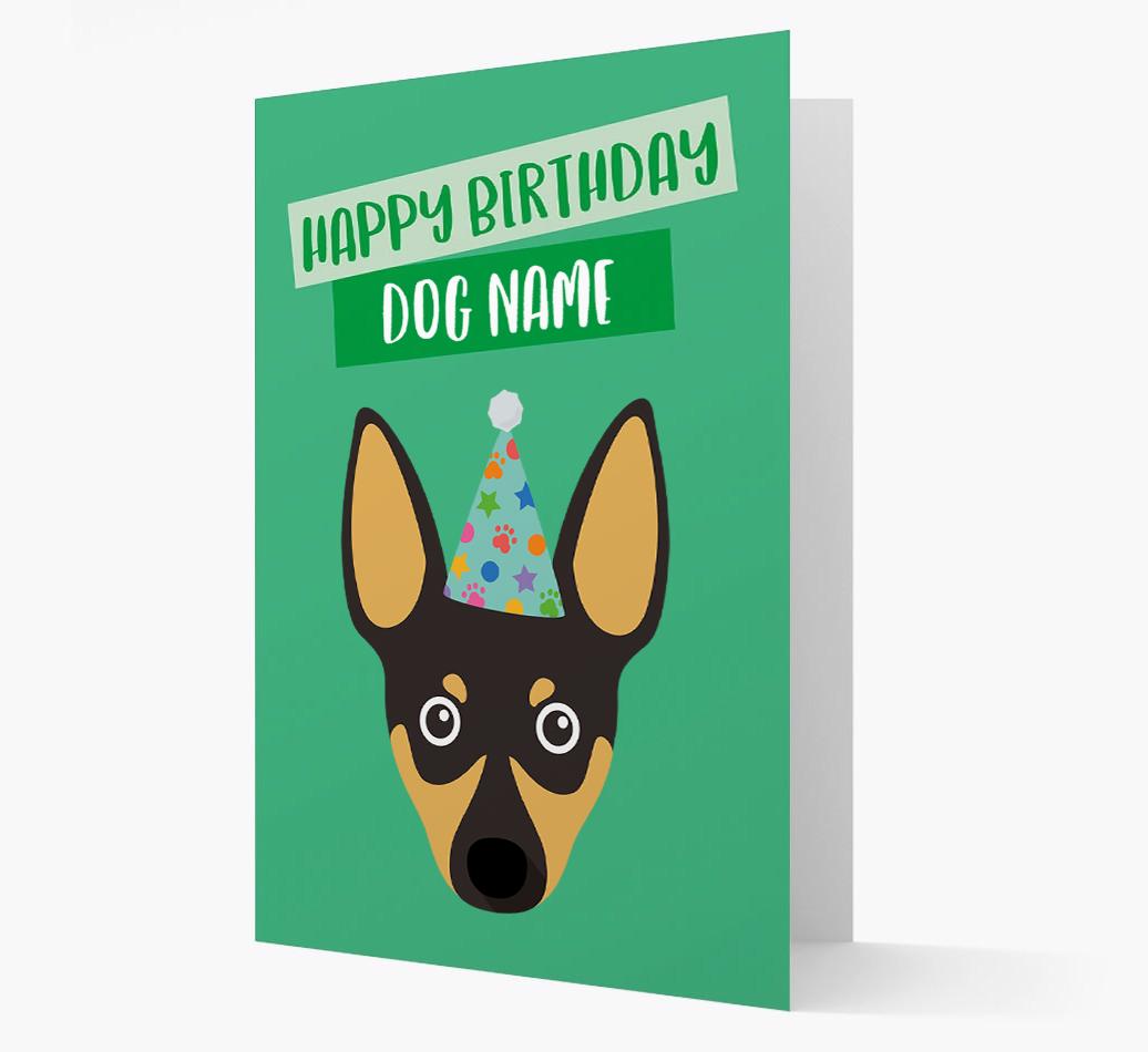 Personalized 'Happy Birthday {dogsName}' Card with {breedCommonName} Icon