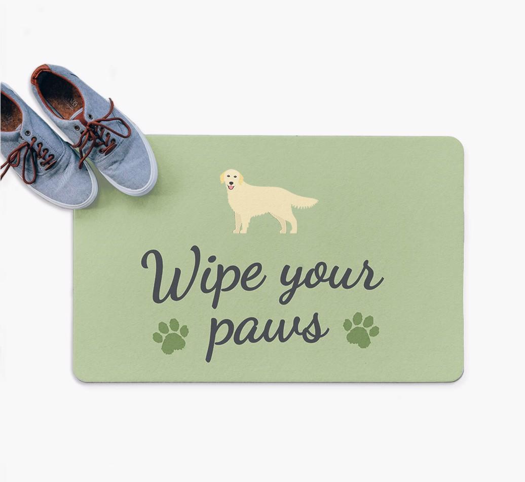 Wipe Your Paws: Personalized {breedFullName} Doormat