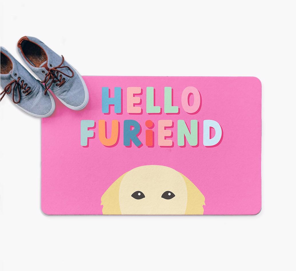 Hello Furiend: Personalized {breedFullName} Doormat