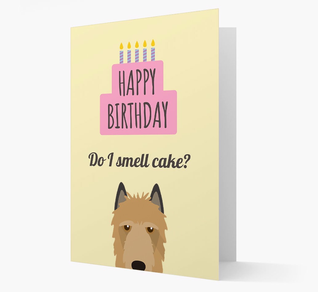 Card 'Do I smell cake?' with {breedCommonName} Icon