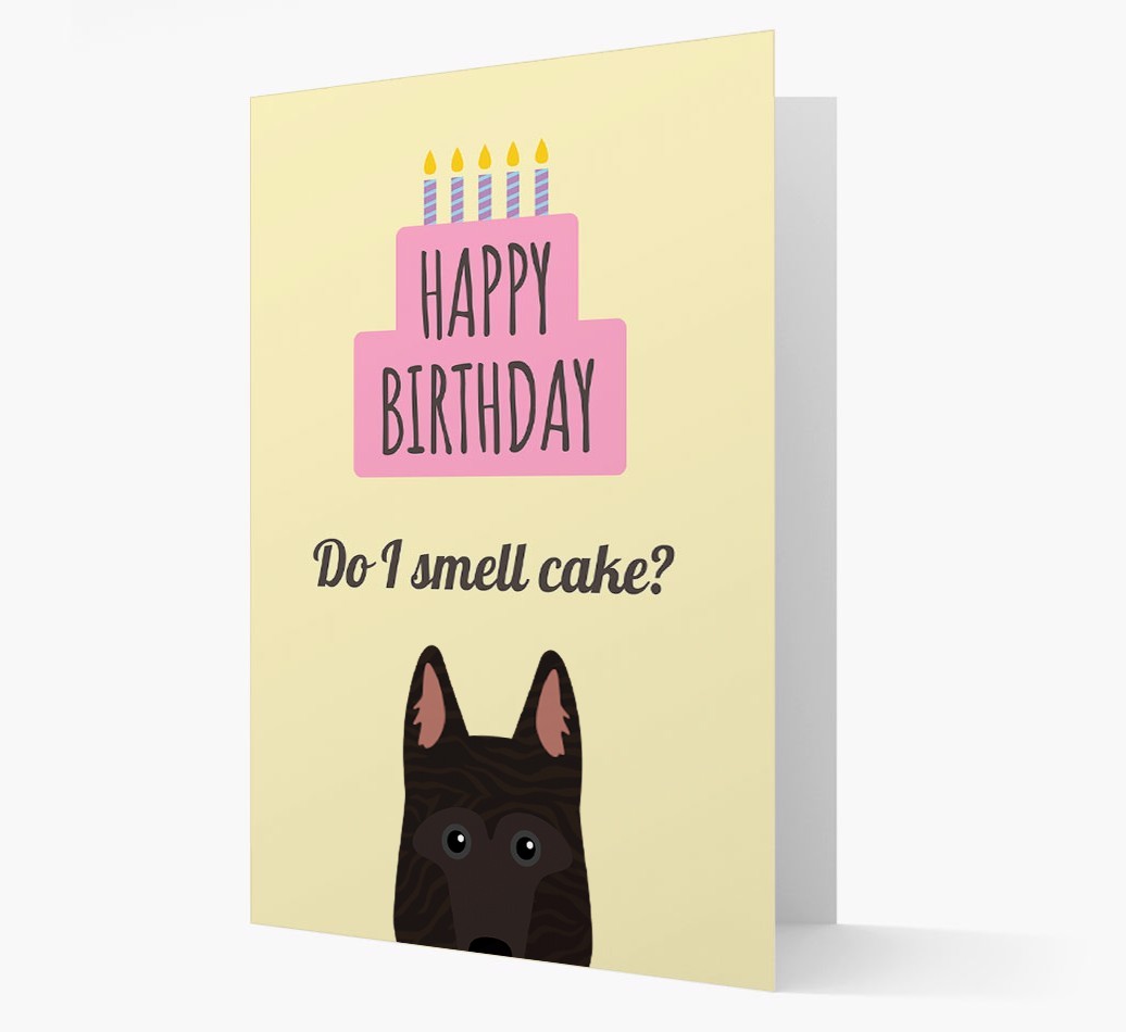 Card 'Do I smell cake?' with {breedCommonName} Icon