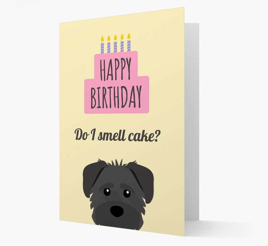 Card 'Do I smell cake?' with {breedCommonName} Icon