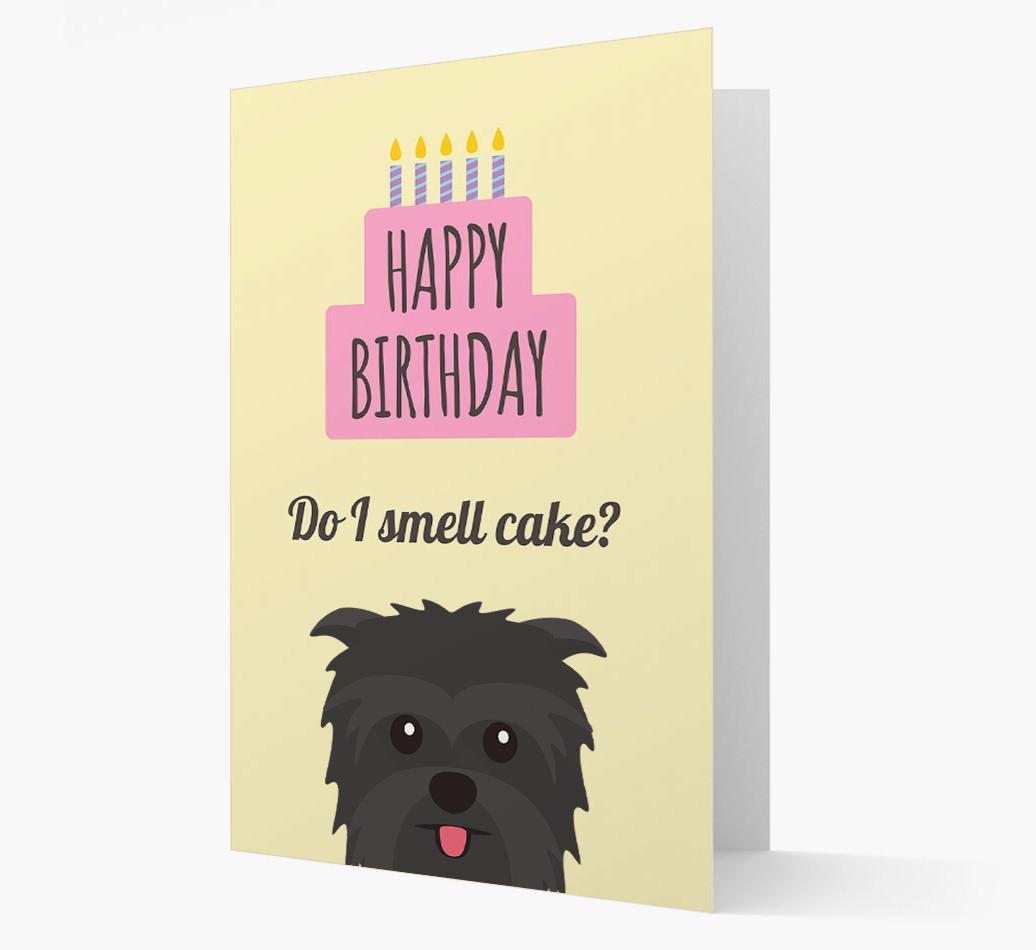 Card 'Do I smell cake?' with {breedCommonName} Icon