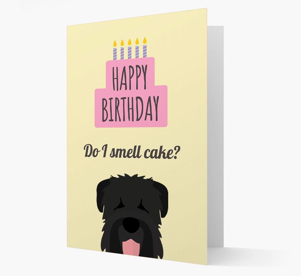 Card 'Do I smell cake?' with {breedCommonName} Icon