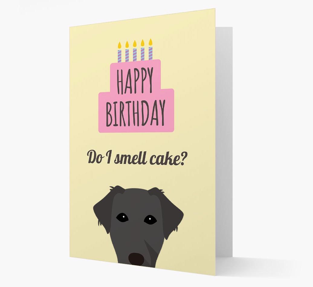 Card 'Do I smell cake?' with {breedCommonName} Icon