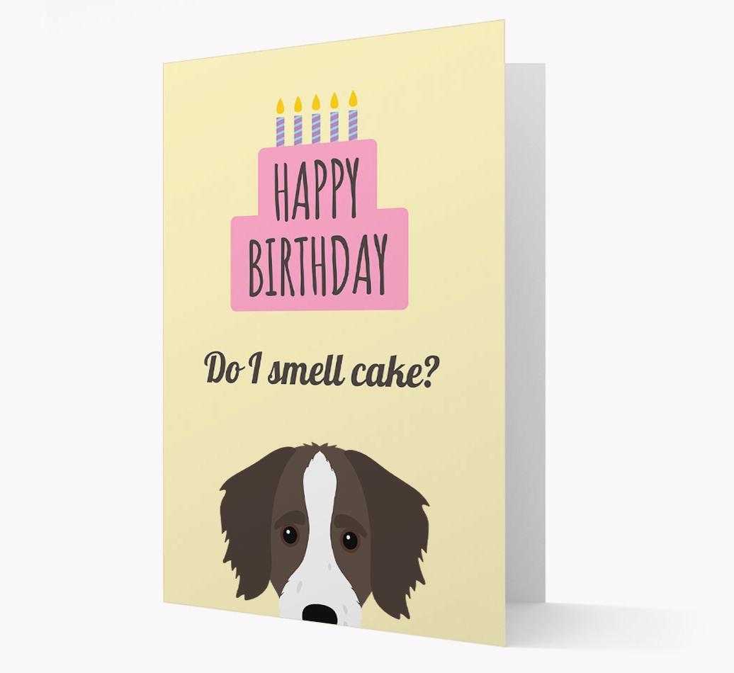 Card 'Do I smell cake?' with {breedCommonName} Icon