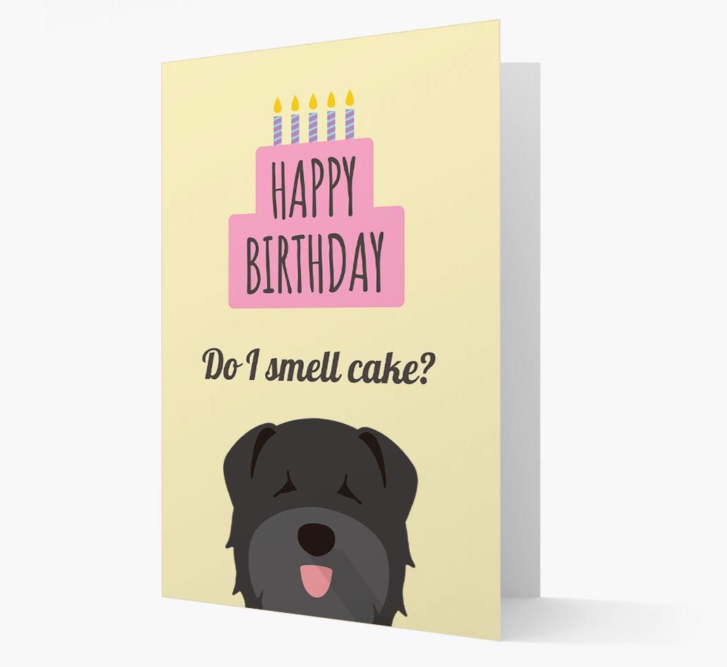 Card 'Do I smell cake?' with {breedCommonName} Icon