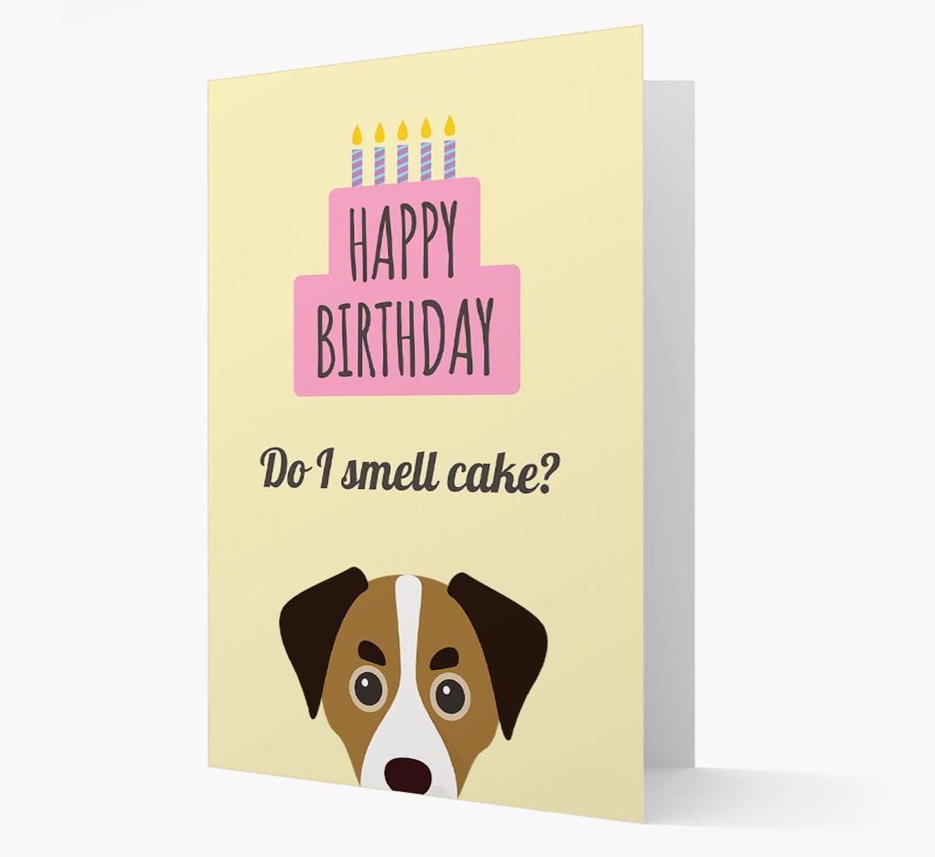 Card 'Do I smell cake?' with {breedCommonName} Icon