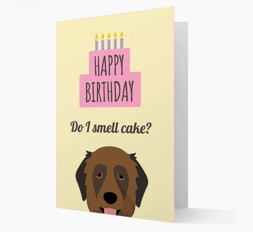 Card 'Do I smell cake?' with {breedCommonName} Icon