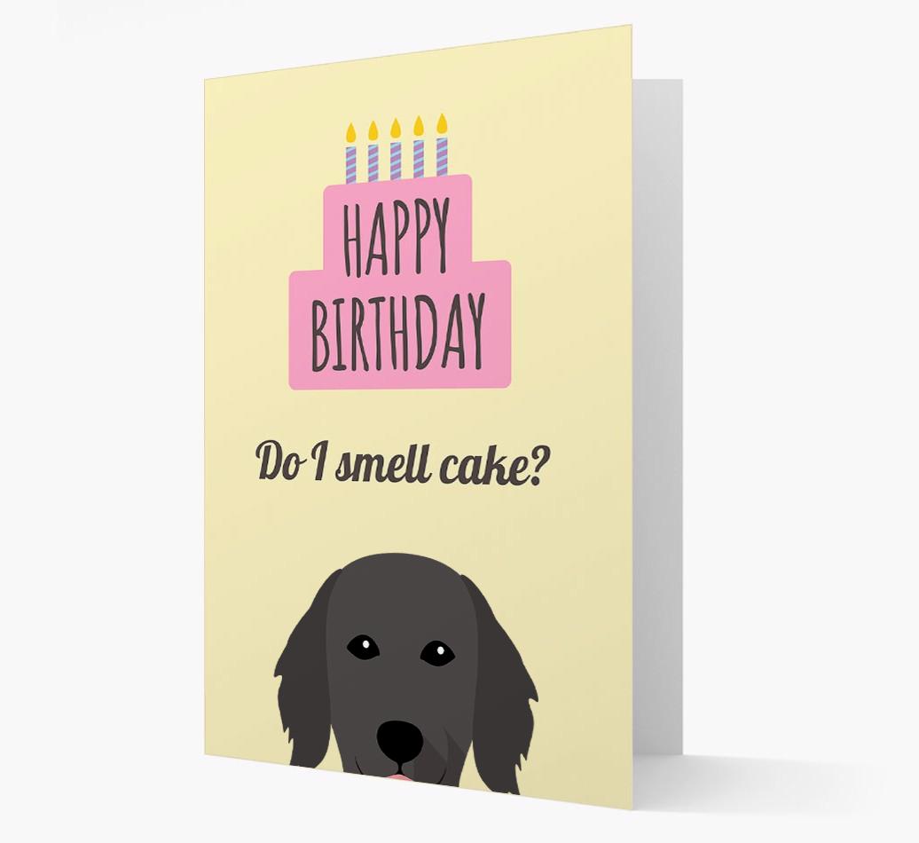 Card 'Do I smell cake?' with {breedCommonName} Icon