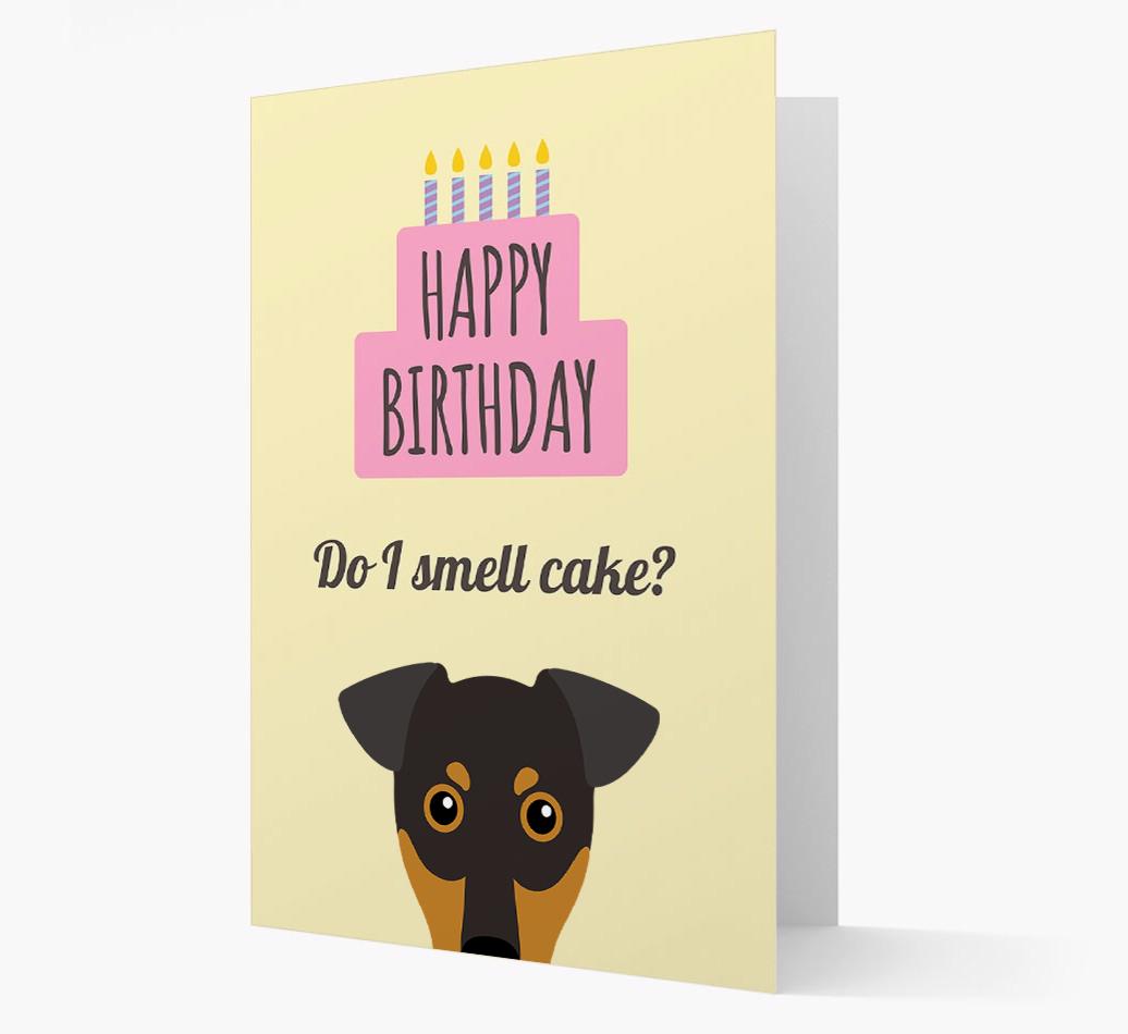 Card 'Do I smell cake?' with {breedCommonName} Icon