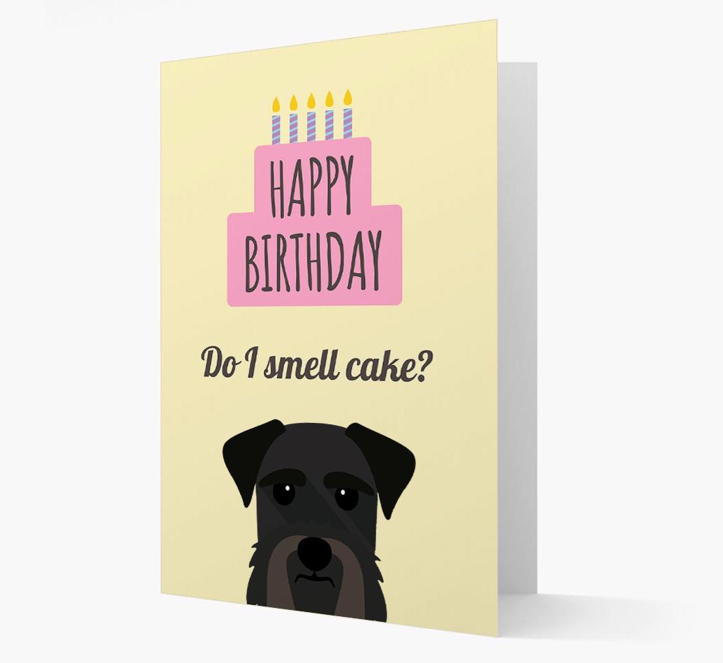 Card 'Do I smell cake?' with {breedCommonName} Icon