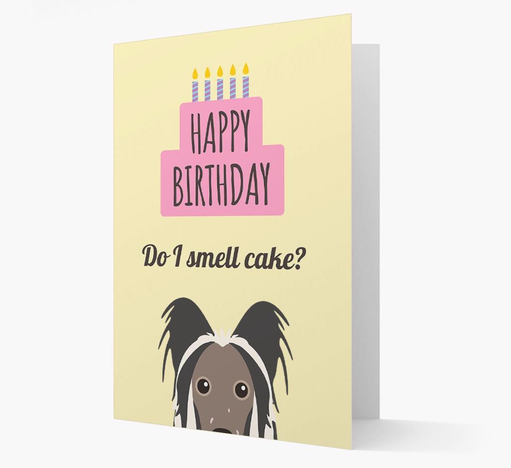 Card 'Do I smell cake?' with {breedCommonName} Icon