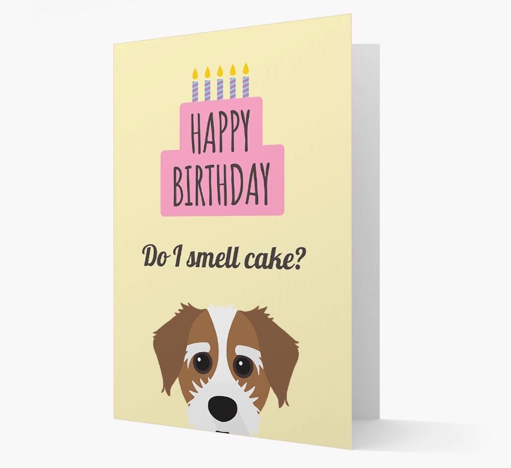 Card 'Do I smell cake?' with {breedCommonName} Icon