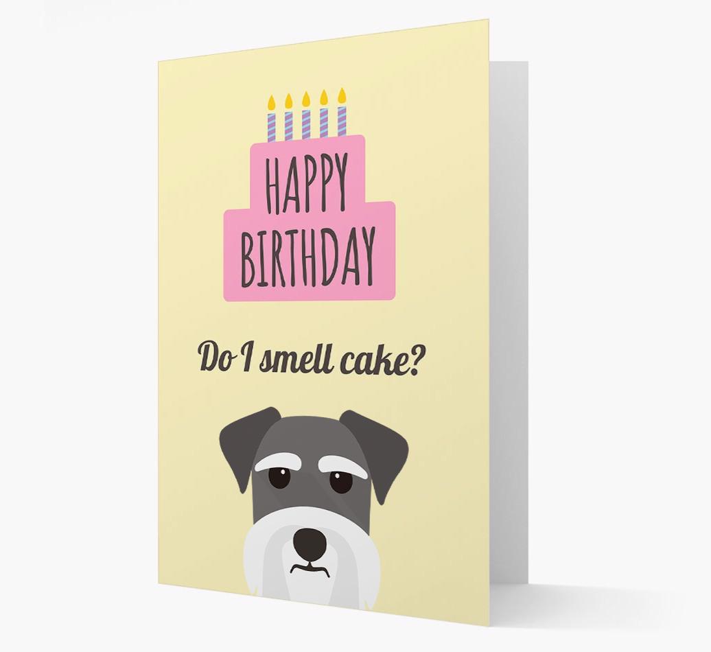 Card 'Do I smell cake?' with {breedCommonName} Icon