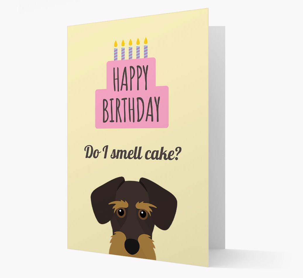 Card 'Do I smell cake?' with {breedCommonName} Icon