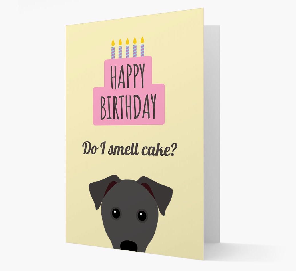 Card 'Do I smell cake?' with {breedCommonName} Icon