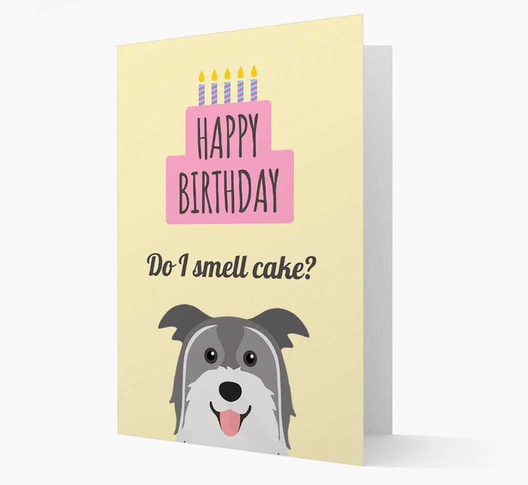 Card 'Do I smell cake?' with {breedCommonName} Icon