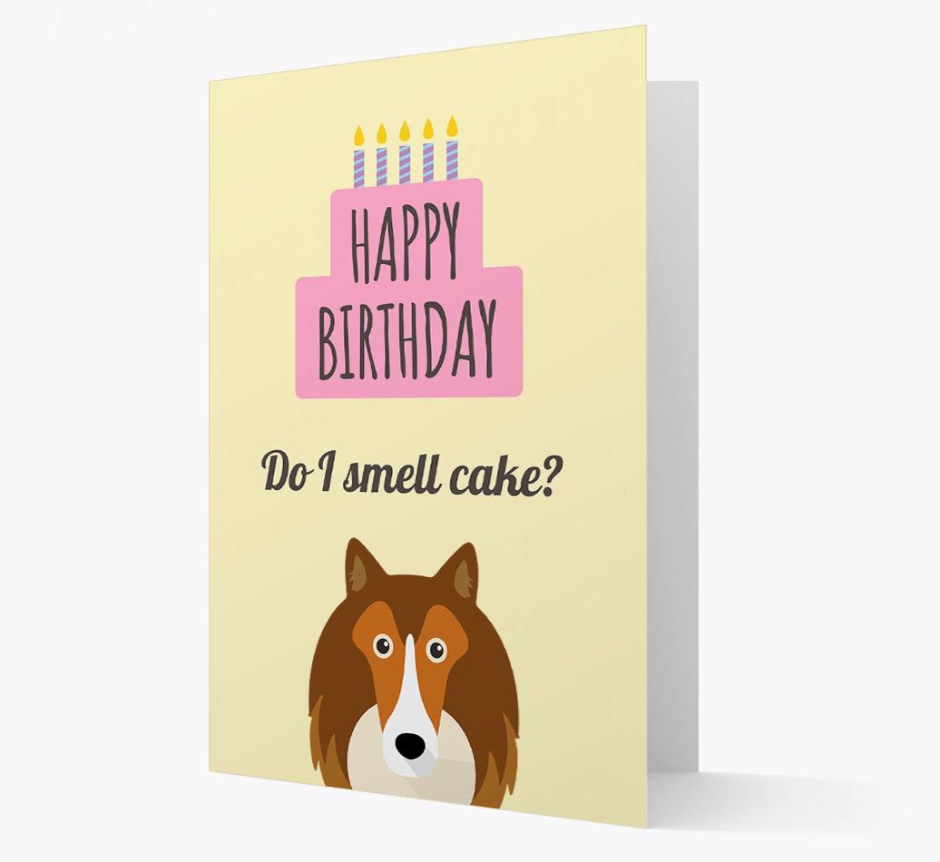 Card 'Do I smell cake?' with {breedCommonName} Icon